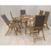 Ellipse Dining Table & 6 Henley Textylene Recliners